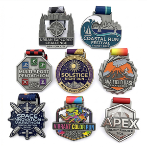 Venta Directa <span class=keywords><strong>de</strong></span> Fábrica <span class=keywords><strong>de</strong></span> Medallas con Logotipo Personalizado Cortadas con Láser para Competiciones Escolares, Medallas Ligeras y Duraderas - Product Image 5