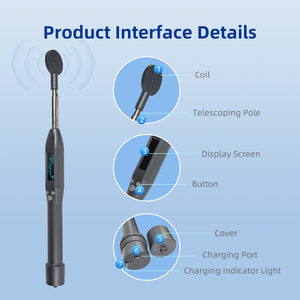 RFID сканер микрочипов для животных ручной FDX-B HDX считыватель ушных меток для овечьей коровы с частотой 134,2 кГц - Product Image 5
