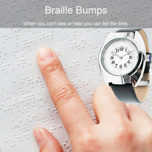 Reloj Braille táctil de gran venta 2024 toca el tiempo para personas ciegas o ancianos con baja visión - Product Image 4