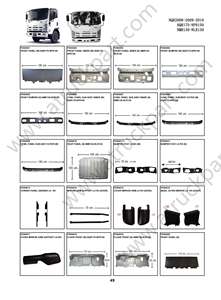 ฝาครอบไฟประตูด้านข้างโครเมี่ยมสำหรับรถยนต์ Isuzu NPR 150 <span class=keywords><strong>NQR</strong></span> <span class=keywords><strong>175</strong></span> NMR 130 nlr รถบรรทุก130สภาพใหม่ - Product Image 4
