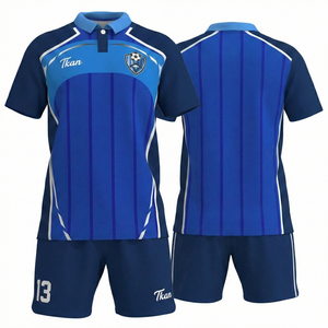 Maillots de football tendance 2026 en polyester sublimé à séchage rapide, uniformes d'entraînement à faible coût, kits d'équipe personnalisés avec logo, vêtements de sport - Product Image 1