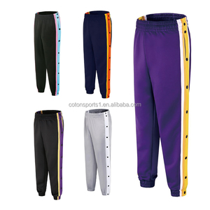 Pantalones de Baloncesto Desgarrables con Cintura Elástica, Corte Recto y Frente Plano - Ropa Deportiva Personalizada con Cierre de Botones - Product Image 1