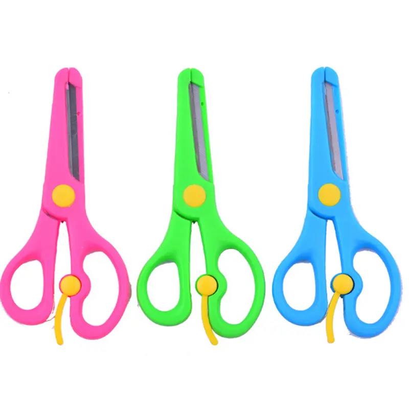 Plastic S adjustable Blunt mini craft school best-selling safety children's student scissors