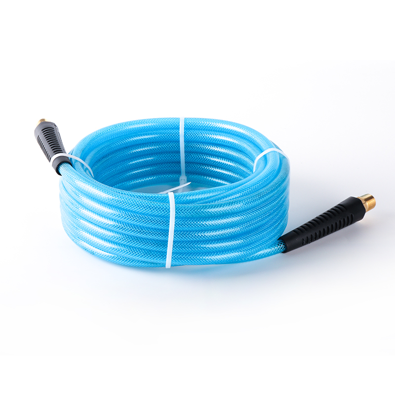 PU Reinforced Air Hose 1/4 inch ID 25 feet Air Compressor Hose with swivel 1/4 NPT brass Fittings