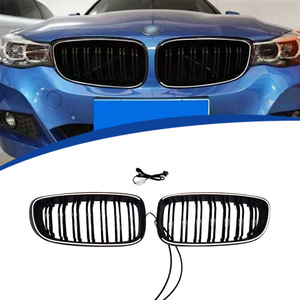 Rejilla de Parachoques Delantero BMW en Negro Brillante, Material PP, para Modelos F34 3GT 2013-2019 con Iluminación LED - Product Image 1