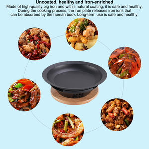 Gusseisen-Fischkopf-Hotpot für Heim- und Gewerbenutzung Grill-Kochpfanne mit Heizplatte - Product Image 5