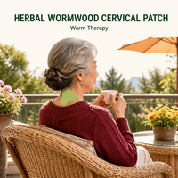 Autocollant cervical chauffant aux herbes pour soins des seniors, OEM, marque privée, faible MOQ, vente en gros, fournisseur en vrac, dropshipping, pour femmes, hommes et adultes