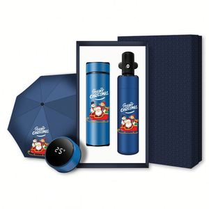 Smart LED Temperature Display Insulated Tumbler Automatic Umbrella <b>Gift</b> Set for Personal Christmas Corporate <b>Gifts</b> - Product Image 1