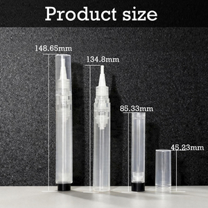 Stylo applicateur d'huile à cuticules 6 ml, rechargeable, transparent, réutilisable, avec brosse, pour ongles et cosmétiques - Product Image 2