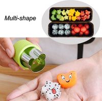 9 Stuks Mini Groentesnijder Vormen Set Mini Taart Fruit En Koekjesdeeg Stempels Voor Kinderen Bakken