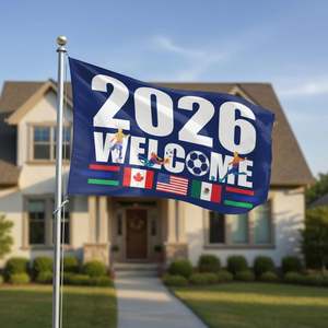 Bandera Decorativa Internacional de Fútbol 2026, Diseño de Bandera Global, Pancarta de Animación Preparada para Aficionados al Fútbol - Product Image 5