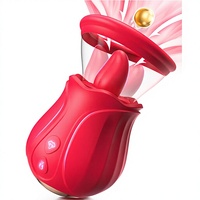Mini vibromasseur pour femme, étanche, contrôlé par application IA, avec 7 modes de succion et 10 modes de léchage de langue, jouet sexuel