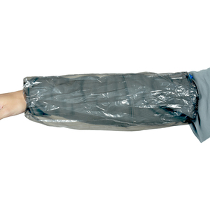 Polietilen 18 "uzun kollu su geçirmez plastik tek kullanımlık kollu kırmızı kapakları - Product Image 5