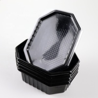 Emballage pour sauce à crème, cookies jetables, petite boîte en plastique transparente avec couvercle, aliments à emporter