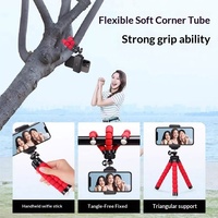 Trípode Flexible para Teléfono con Cabezal Metálico, Soporte Multifuncional, Portátil y Ajustable para Fotografía al Aire Libre