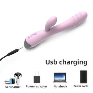 USB wiederauf ladbarer kabelloser AV-Vibrator für Zauberstab Frauen Klitoris Stimulator Dildos Kaninchen Vibrator Sexspielzeug für Erwachsene - Product Image 4