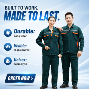 Ensemble uniforme <span class=keywords><strong>de</strong></span> travail printemps/automne pour hommes et femmes, vêtements <span class=keywords><strong>de</strong></span> travail réfléchissants à manches longues, résistants à l'usure, en polyester, pour atelier <span class=keywords><strong>de</strong></span> réparation automobile - Product Image 2