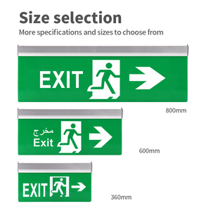 Kích thước tùy biến 4W LED khẩn cấp <span class=keywords><strong>Exit</strong></span> dấu hiệu ánh sáng salida Phải Trái mũi tên - Product Image 6