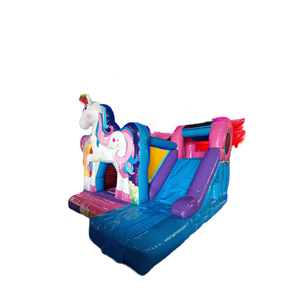 Tùy chỉnh trẻ em Đảng <span class=keywords><strong>Inflatable</strong></span> Unicorn nhảy lâu đài với MOONWALK nảy lâu đài <span class=keywords><strong>Combo</strong></span> cho bán - Product Image 3