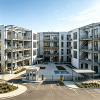 Complexe d'immeubles d'appartements à structure en acier conçus sur mesure avec plans architecturaux complets et documentation technique