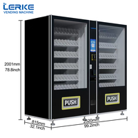 Máquina Expendedora de Bebidas Refrigeradas LERKE con Múltiples Opciones de Pago, Sistema de Pago con Monedas, Tarjeta de Crédito, Efectivo y Escaneo de Código QR