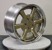 Neue Geruida Champagner-Gold Polierte Mehrspeichen-Schmiedefelgen aus 6061 T6 Aluminiumlegierung 12000T Gepresst TÜV JWL VIA S4-00059 18-24