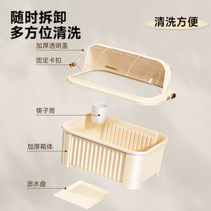 Dish <b>Rack</b> And <b>Plate</b> <b>Rack</b> Oval Flip Top Drain <b>Rack</b> For Kitchen Countertop Quick Dry Multi Functional Tableware Storage - Product Image 4