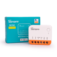 SONOFF MINIR4 saklar pintar WiFi, sakelar 2 arah WiFi untuk pekerjaan rumah pintar eWelink-Remote S-MATE R5 kontrol nirkabel Alexa Google rumah