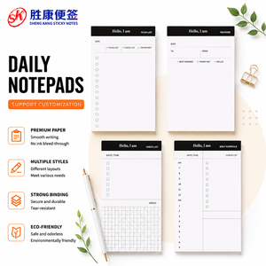 Custom Logo Graphic <b>Printing</b> A6 Tear Off Memo Pad To Do List Planner Notepad Glued Binding Thick Recycled Lined Paper Clear Prin - Product Image 1