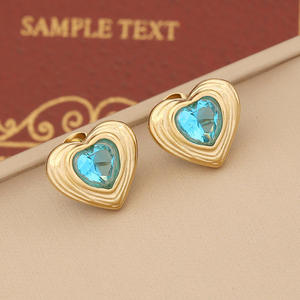 Boucles d'oreilles multicolores <span class=keywords><strong>Christian</strong></span> - Plaqué or 18 carats, acier inoxydable anti-ternissement, bijoux de mode raffinés - Product Image 1