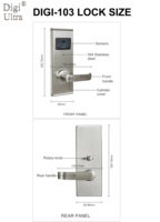 Cerradura de tarjeta inteligente para hotel, para puertas de aluminio y acero, software de desbloqueo para hoteles, hostales, apartamentos, oficinas, moteles