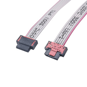30AWG 1.27mm Pitch Gray <b>Ribbon</b> Cable With <b>Red</b> Edge 12Pin Industrial Terminal Wire For PLC Cabinet Wiring Harness - Product Image 5