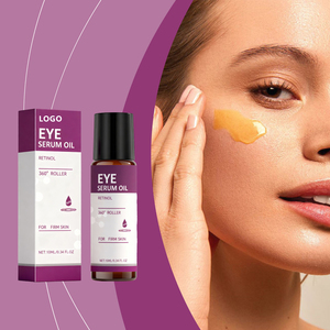 Suero en Aceite con Retinol y Vitamina E para el Contorno de Ojos, 10 ml, Marca Privada OEM, Calmante, Nutritivo e Hidratante, con Aplicador de Rodillo para el Cuidado Diario Reafirmante del Área de los Ojos - Product Image 1