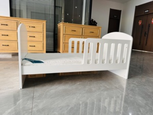 เตียงเด็กวัยหัดเดินแปลงเป็นเปลเด็กไม้ /mdf ราคาถูก - Product Image 4