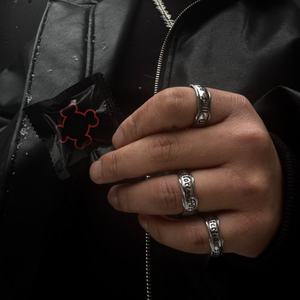 Anillo Clásico de Acero Inoxidable con Calavera de Zombi para Hombre y Mujer, con Incrustaciones de Dientes de Vampiro, Estilo Punk, Ideal para Regalo de Boda o Fiesta - Product Image 2