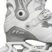 Patins à roulettes de slalom en fibre de carbone pour adultes, patins à roulettes de freestyle professionnels, roues en PU, cadre CNC, chaussures de patinage Ruidongle