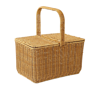 Panier mural en bambou 2026 Nouvelle Arrivée Écologique Multifonctionnel Tressé à la main en rotin et jacinthe d'eau pour bureau - Product Image 1