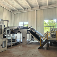 Ligne de production de fours de thermocollage contrôlés par PLC pour le coton dur et le rembourrage