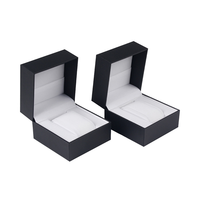 Boîte cadeau écologique personnalisée de luxe pour bijoux et montres, revêtement UV, matériaux recyclés, logo couleur personnalisé, doublure en éponge