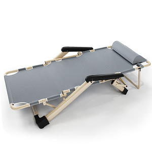 Lit de sieste de bureau, pliable, pour la plage, le camping, le balcon, portable, avec accoudoirs en tissu, pour femmes enceintes, personnes âgées, enfants, canapé-lit paresseux - Product Image 2