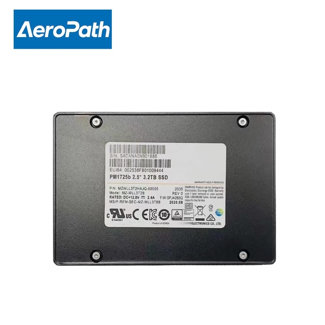 PM1725b MZWLL3T2HAJQ-00005 3.2TB 2.5Inch U.2 NVMe Enterprise Server SSD with 701-800MB/s Read/Write Speed