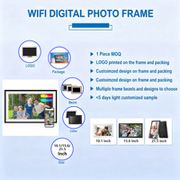 Layanan OEM/ODM Bingkai Foto Digital Pintar 15.6 Inci FHD IPS Layar Sentuh WiFi dan Aplikasi Frameo untuk Foto dan Video