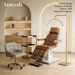 เก้าอี้ทำเล็บเท้าไฟฟ้าแบบหมุนได้ทันสมัยหรูหรา โต๊ะทำทรีทเมนท์สปาเสริมความงาม เตียงนวดหน้า - Product Image 1