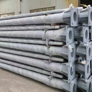 6 מ' 7 מ' 8 מ' 9 מ' מוטות זרוע יחידה כפולה מגולוונת לאור חיצוני מוט פלדה חרוטי מחודד - Product Image 3