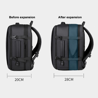 Sac à dos de voyage HAIBOWY extensible multi-poches grande capacité pour ordinateur portable avec compartiment à chaussures indépendant et séparation sec/humide
