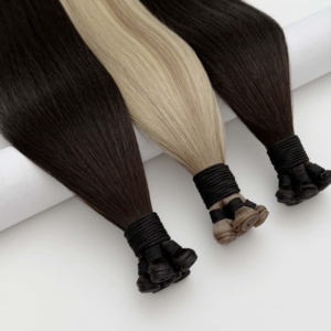 Extensiones de Cabello Ruso al por Mayor, Finas e Invisibles, Genius Weft 2025, Cabello Virgen para Salón, Extensiones de Cabello Humano Genius Weft - Product Image 4