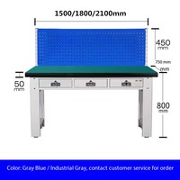 Banc de travail ESD électrique, profil en aluminium robuste, banc de réparation mobile de laboratoire avec étau pour l'école et l'hôpital