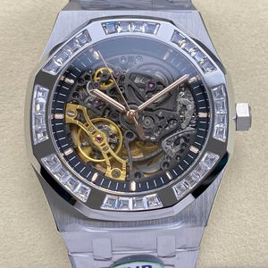 Reloj Mecánico de Lujo para Buceo, Resistente al Agua, de la Mejor Calidad, 41 mm, Fábrica THB, Movimiento 3132, 15412, Esqueleto con Diamantes - Product Image 1