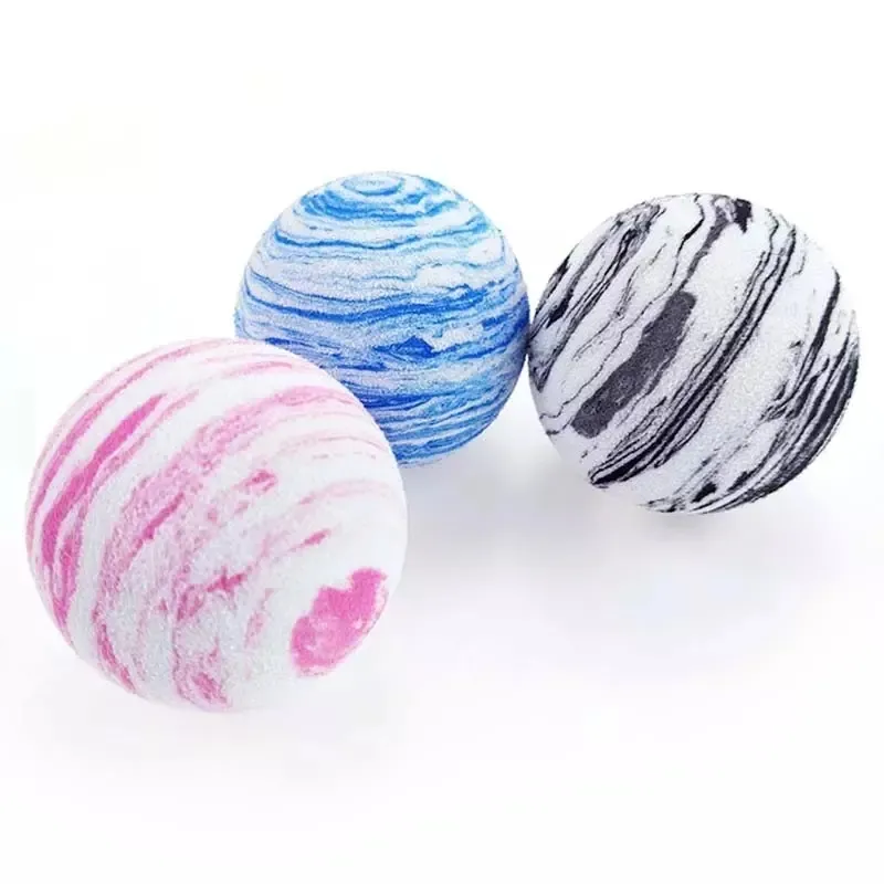 High quality EVA golf indoor creative decoration sponge gift ball ink painting design 3 colors golf practice ball