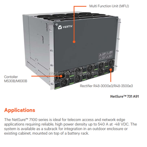 Emerson Vertiv 540A 48V DC Nhúng Hệ Thống Điện Netsure 731 A91-S2 Với Chỉnh Lưu R48-3000e3 R48-3500e3 - Product Image 5